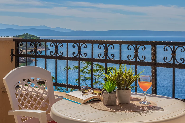 balcony with sea view