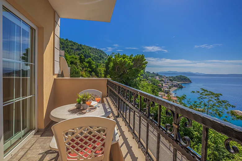 balcony with sea view